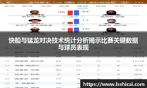 快船与猛龙对决技术统计分析揭示比赛关键数据与球员表现
